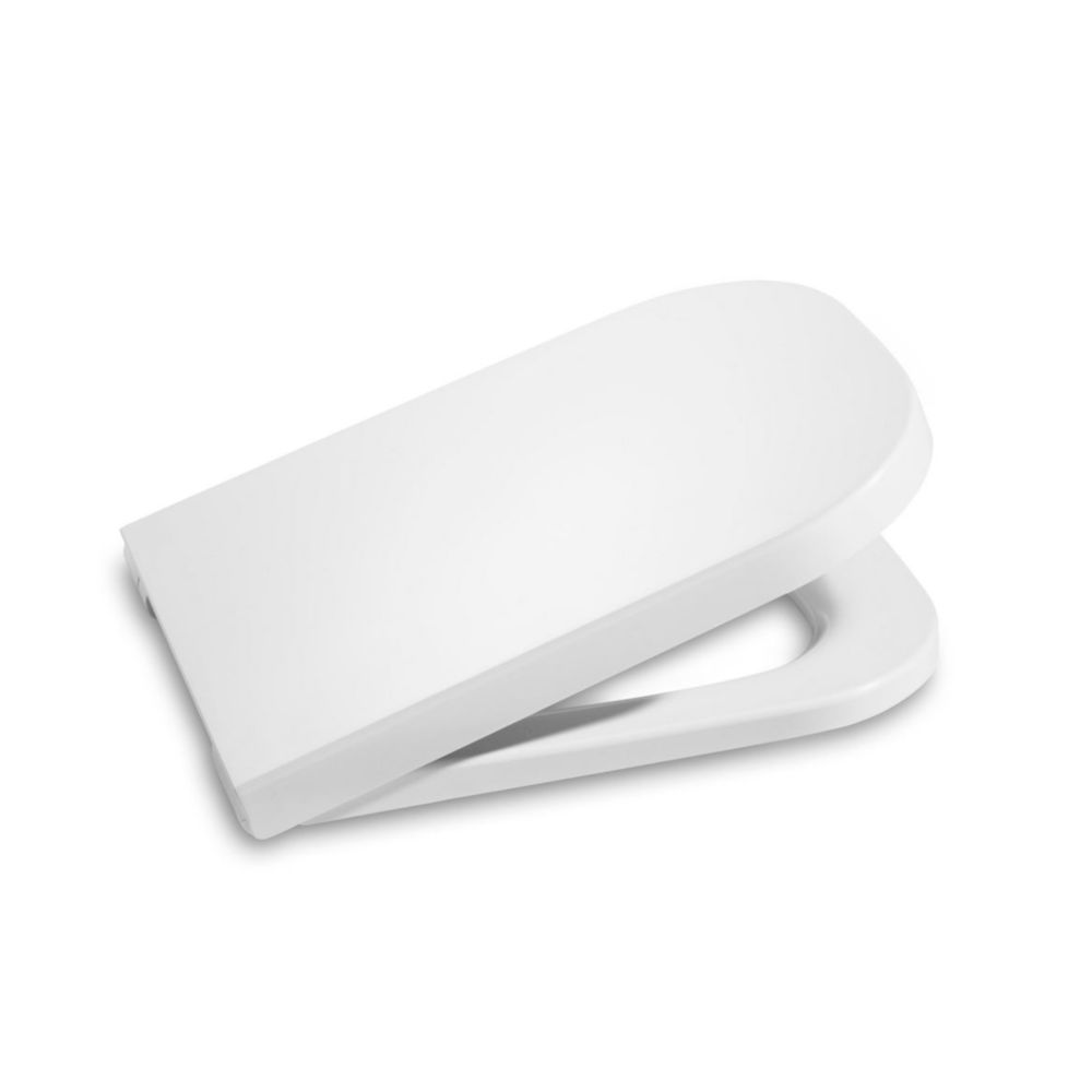 Asiento Y Tapa Supralit® Caída Amortiguada Inodoro Compacto The Gap Square Compact. A80173200B Roca