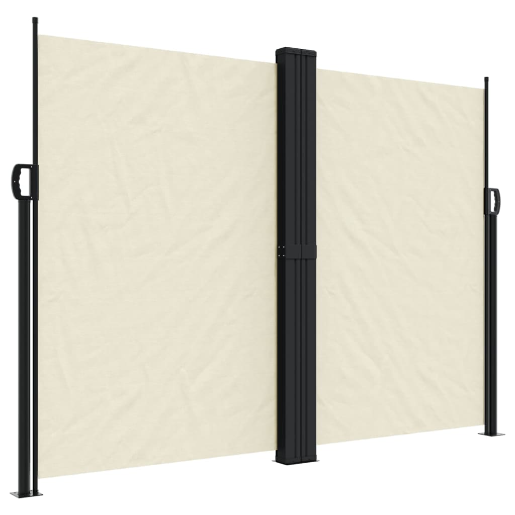 vidaXL Toldo lateral retráctil 180x600 cm Color Negro, Crema, Azul