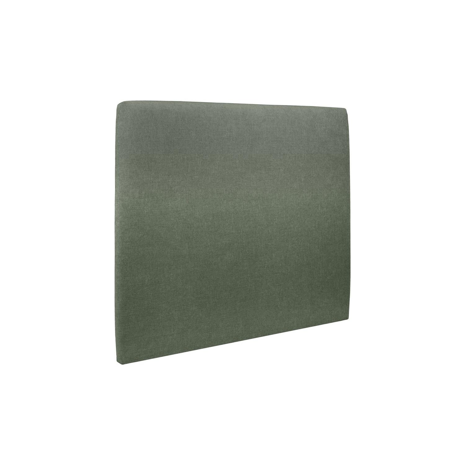 Cabecero tapizado 135 cm - Tela Natté Verde Caqui