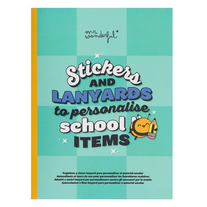 MR PEGATINAS Y CINTAS LANYARD PERSONALIZA EL MATERIAL ESCOLAR BTS PAPELERIA 24 20x15x20 Cms.