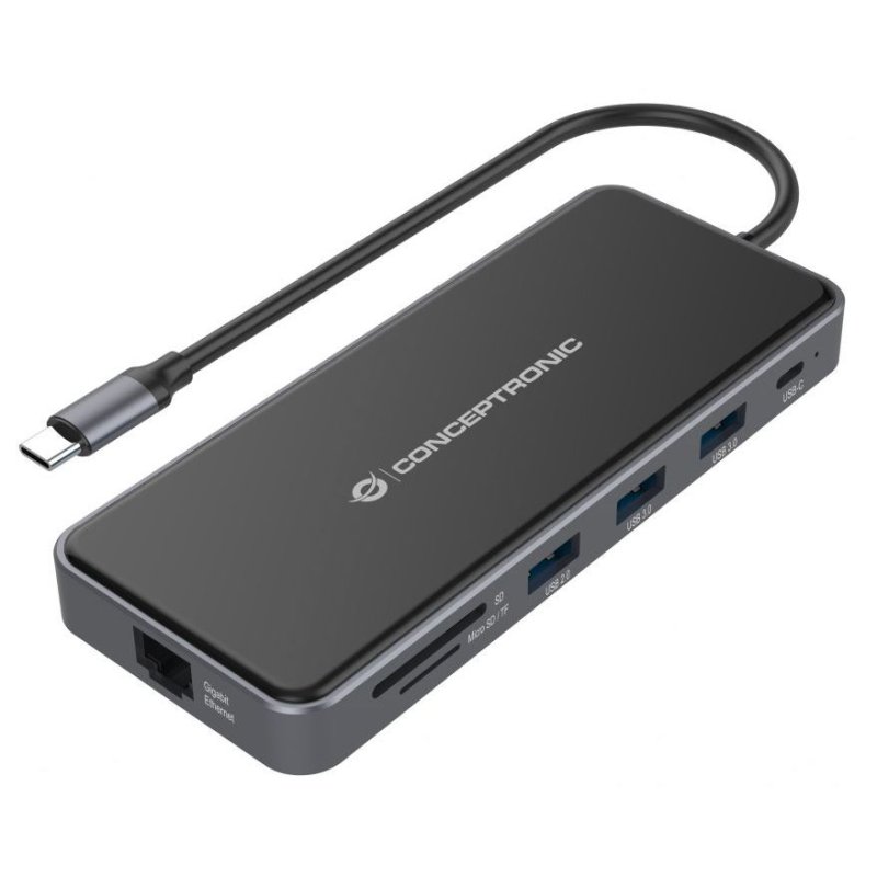 Conceptronic docking 12 in 1 usb 3.2 gen 100w pd multiport
