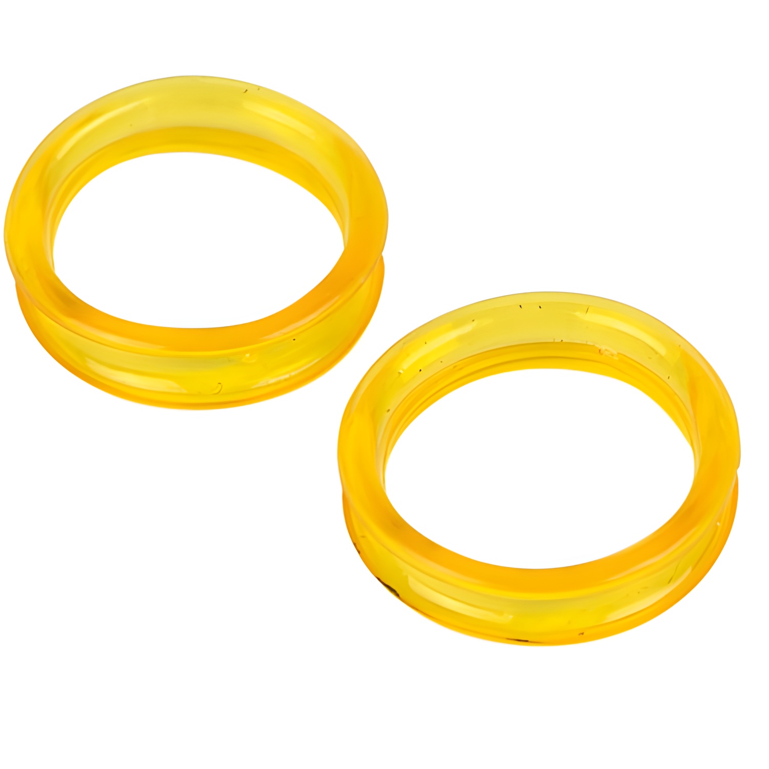 Ibañez Protectores de Goma de Colores Surtidos para Tijeras 22 Mm Amarillo - Set de 2 Anillos