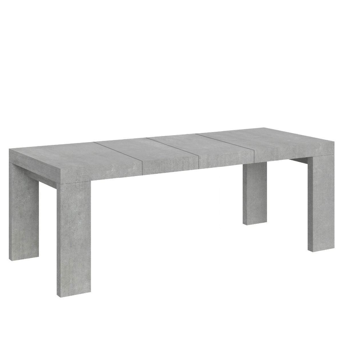 Mesa extensible de hormigón Roxell Premium 160/420x90 cm - Itamoby