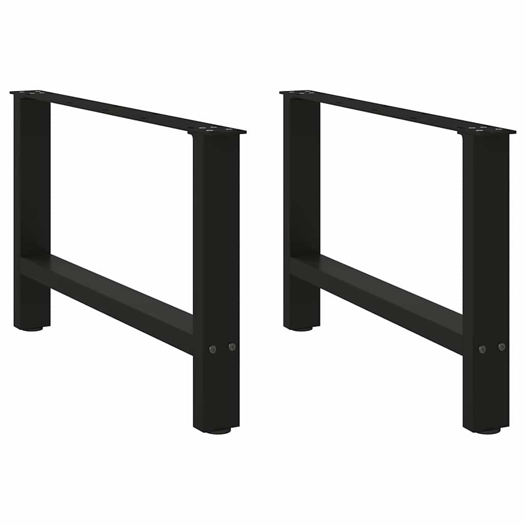 vidaXL Patas para mesa de centro (2 unidades, 70 x 42-43 cm, acero)