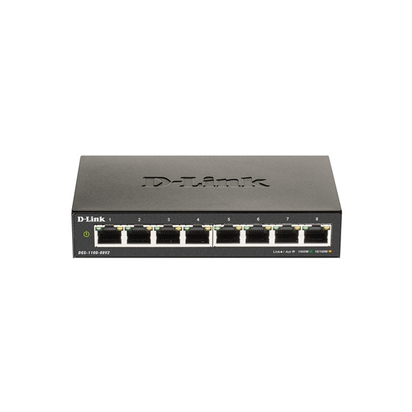 D-Link DGS-1100-08V2 Switch 8xGb Auto-Negotiating