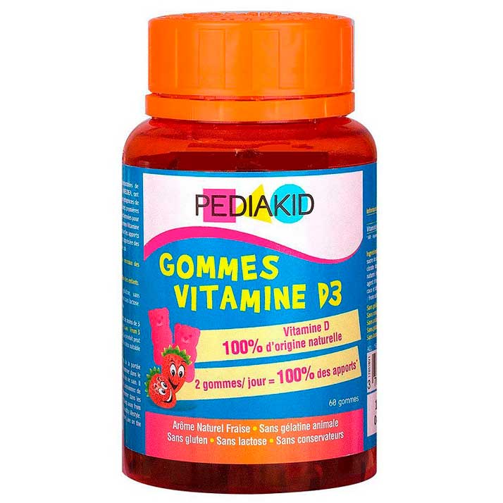 Ineldea Pediakid Gominolas Ositos Vitamina D3 Sabor Fresa - Complemento Alimenticio