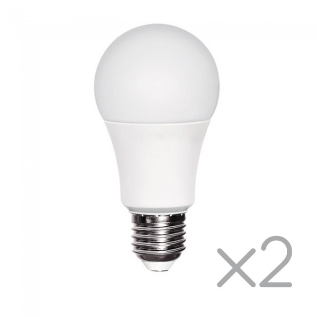 Wonderlamp Pack 2 Bombillas LED E27 con sensor crepuscular 11W (3000ºK)