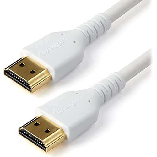 StarTech.com Cable de 1m HDMI Premium de alta velocidad con Ethernet - 4K 60Hz - Blanco