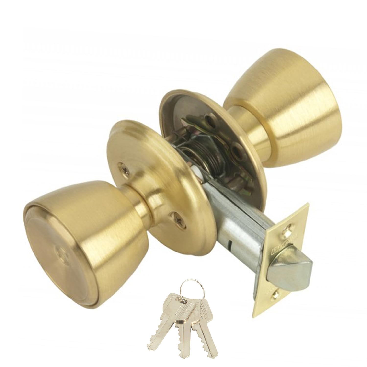 cerradura con pomo para puerta de entrada 508-3-3-70 mcm