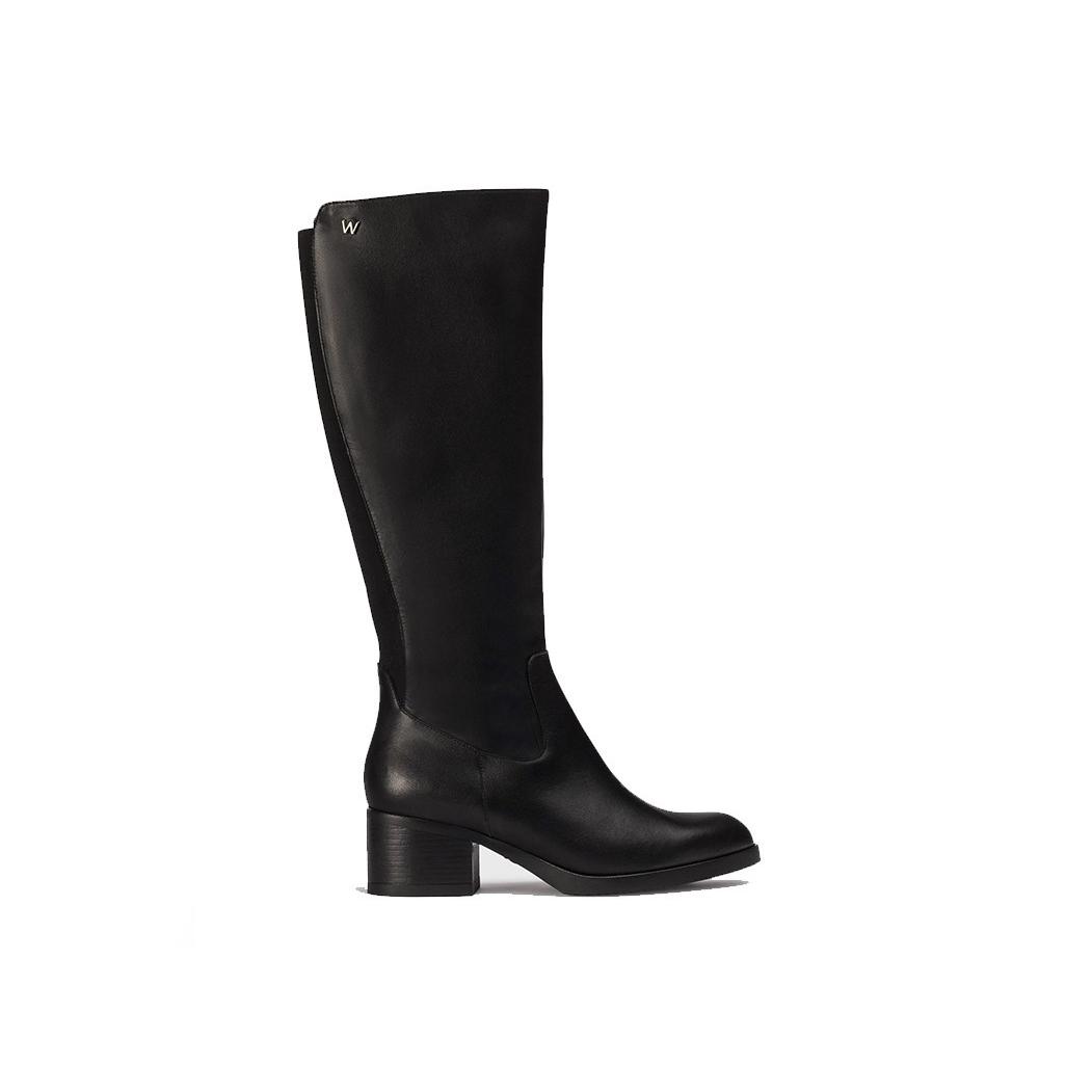 Bota Alta Tacón Mujer  G-6250 Negro