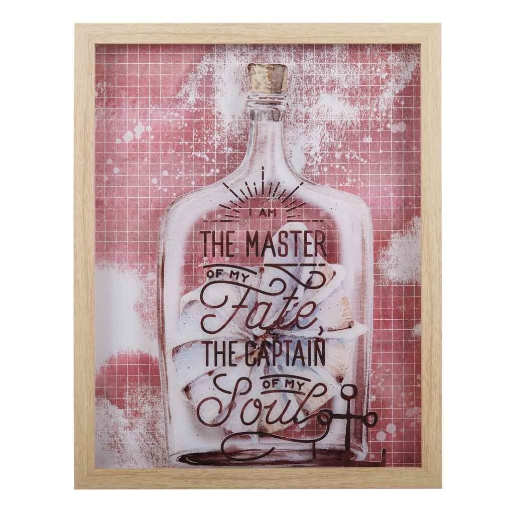 Wonderlust Deco - Cuadro de canvas doble impreso con marco 40x50x3 Multicolor 40X50X3 h cm