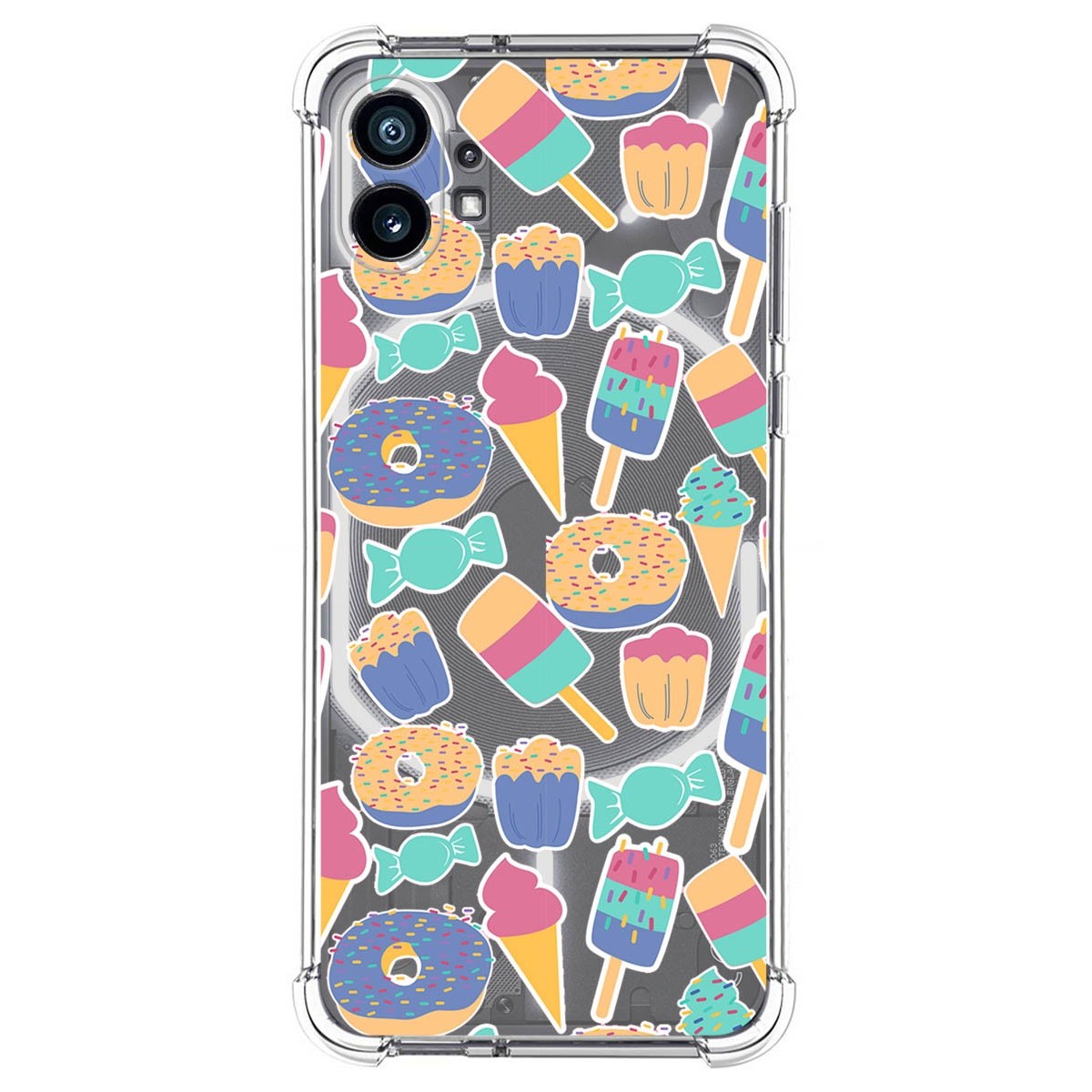 Funda Silicona Antigolpes para Nothing Phone 1 diseño Dulces 02 Dibujos