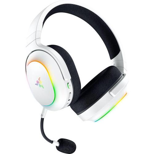 Razer Barracuda X Chroma - Auriculares inalámbricos para Juegos multiplataforma con 6 Zonas Chroma RGB (SmartSwitch Hyperspeed y Bluetooth, Altavoces de 40mm, micrófono Desmontable) Blanco