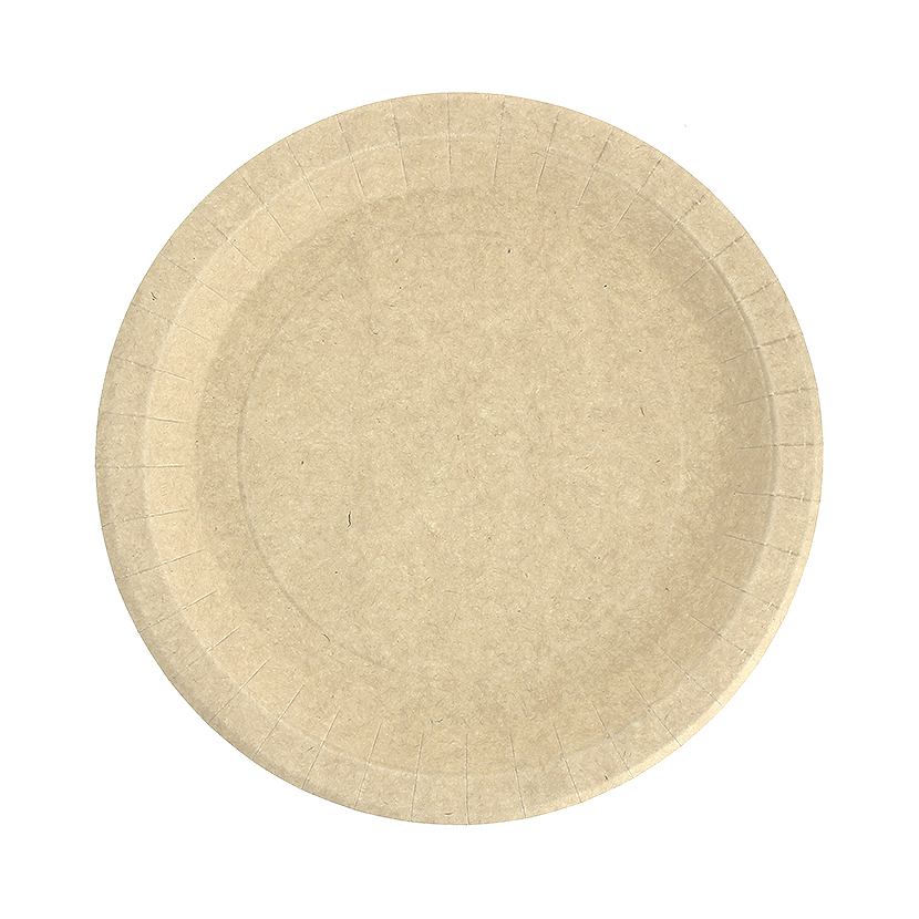 450 Uds. Plato de cartón Kraft antigrasa (22Ø) | Ref: PLA004