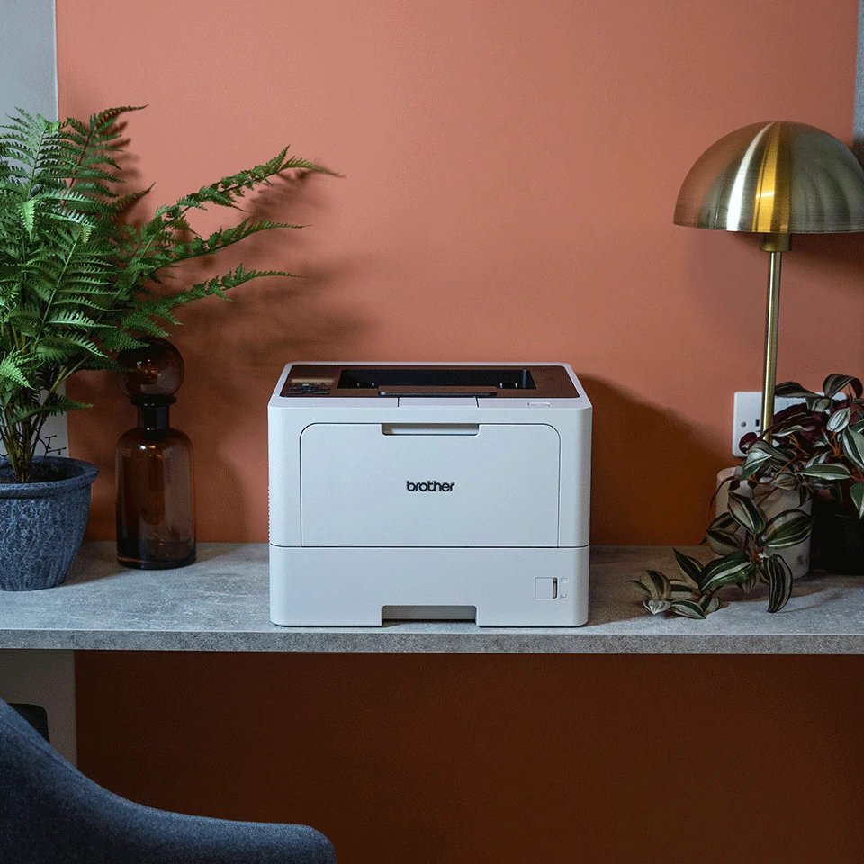 Brother - Impresora láser HL-L5210DW monocromo A4 con WiFi dual-band 2.4/5 GHz, 48 ppm y resolución 1200 x 1200 DPI para oficina