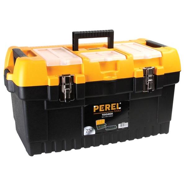 Caja de Herramientas Perel con Cierres Metálicos - 564 X 310 X 310 Mm