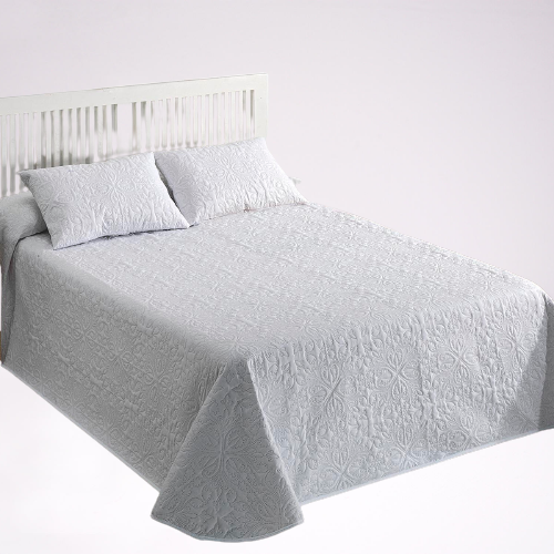 Colcha Bouti FLORAL - Blanco - Entretiempo, de Lanovenanube