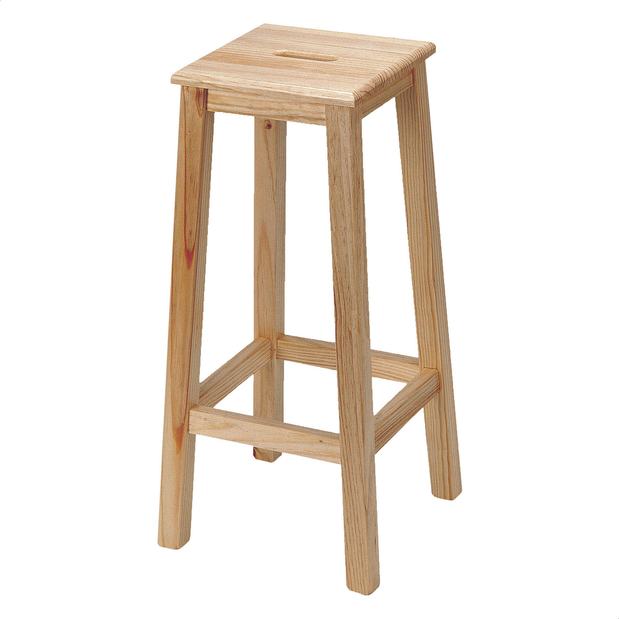 Banqueta Alta de Pino Barniz - Diseño Moderno y Resistente