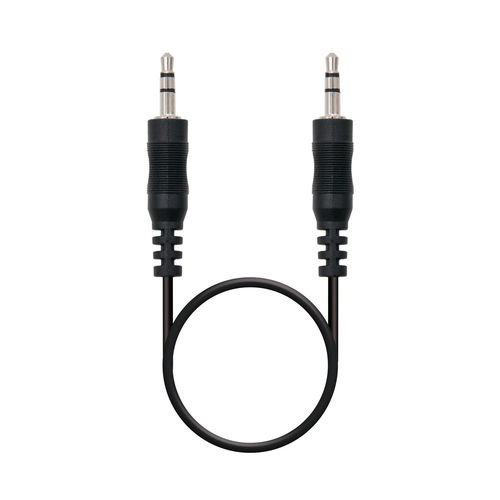 Cable Audio Estéreo 3.5mm Macho a Macho 10m Nanocable Negro