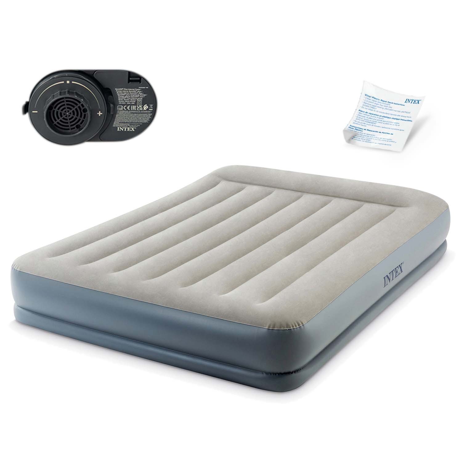 Colchón hinchable 203x152x30 cm con bomba eléctrica incorporada INTEX 64118