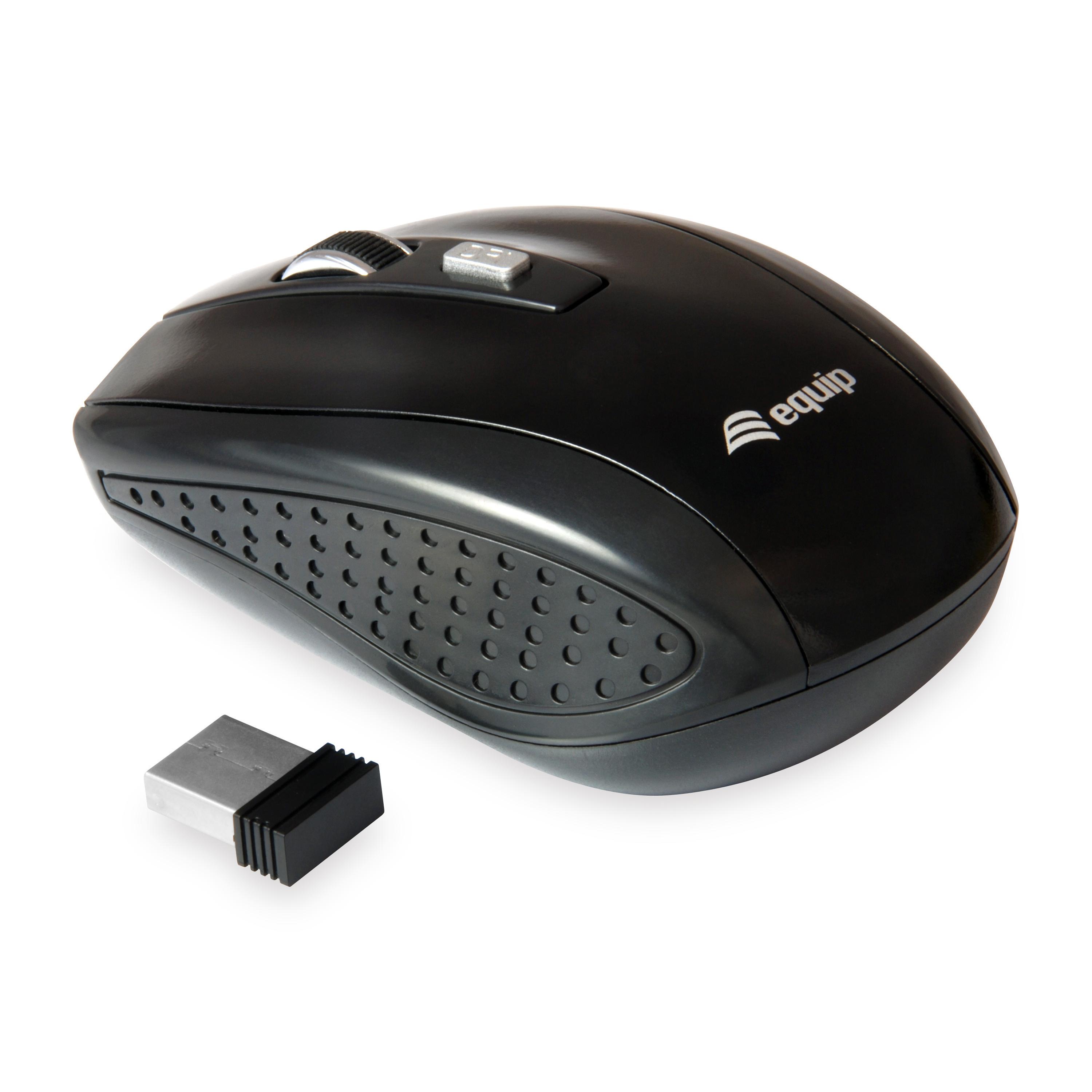Equip Ratón Inalámbrico USB 1600dpi LIFE con Nanorreceptor y Diseño Elegante