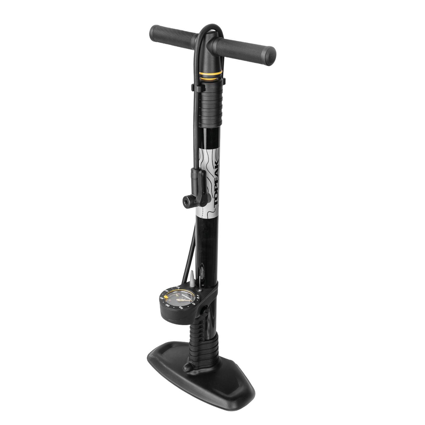 Topeak Bomba de Pie/Taller con Manómetro de Presión Digital para Válvulas Presta y Schrader (Joeblow Mountain X)