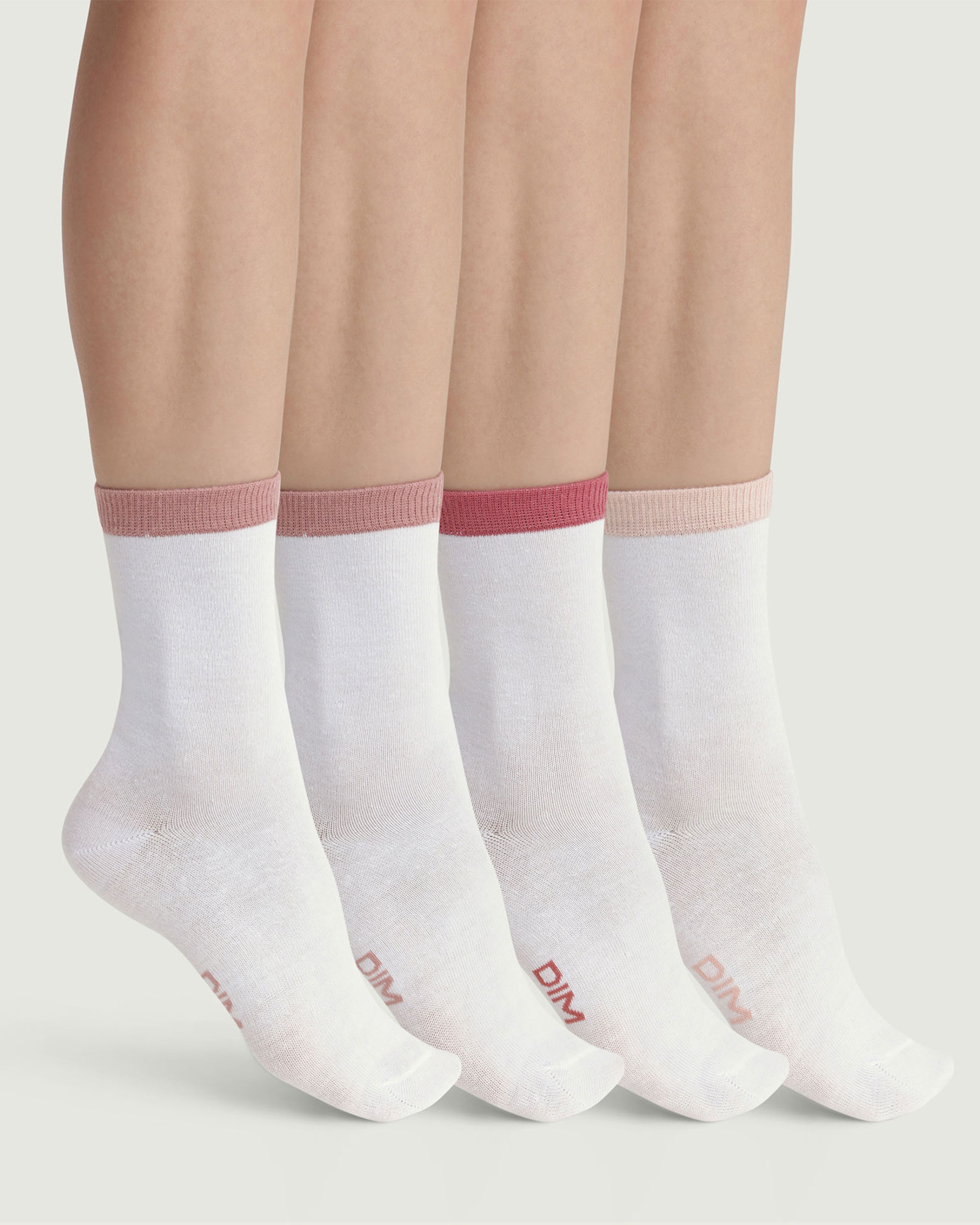 Pack de 4 calcetines altos de mujer