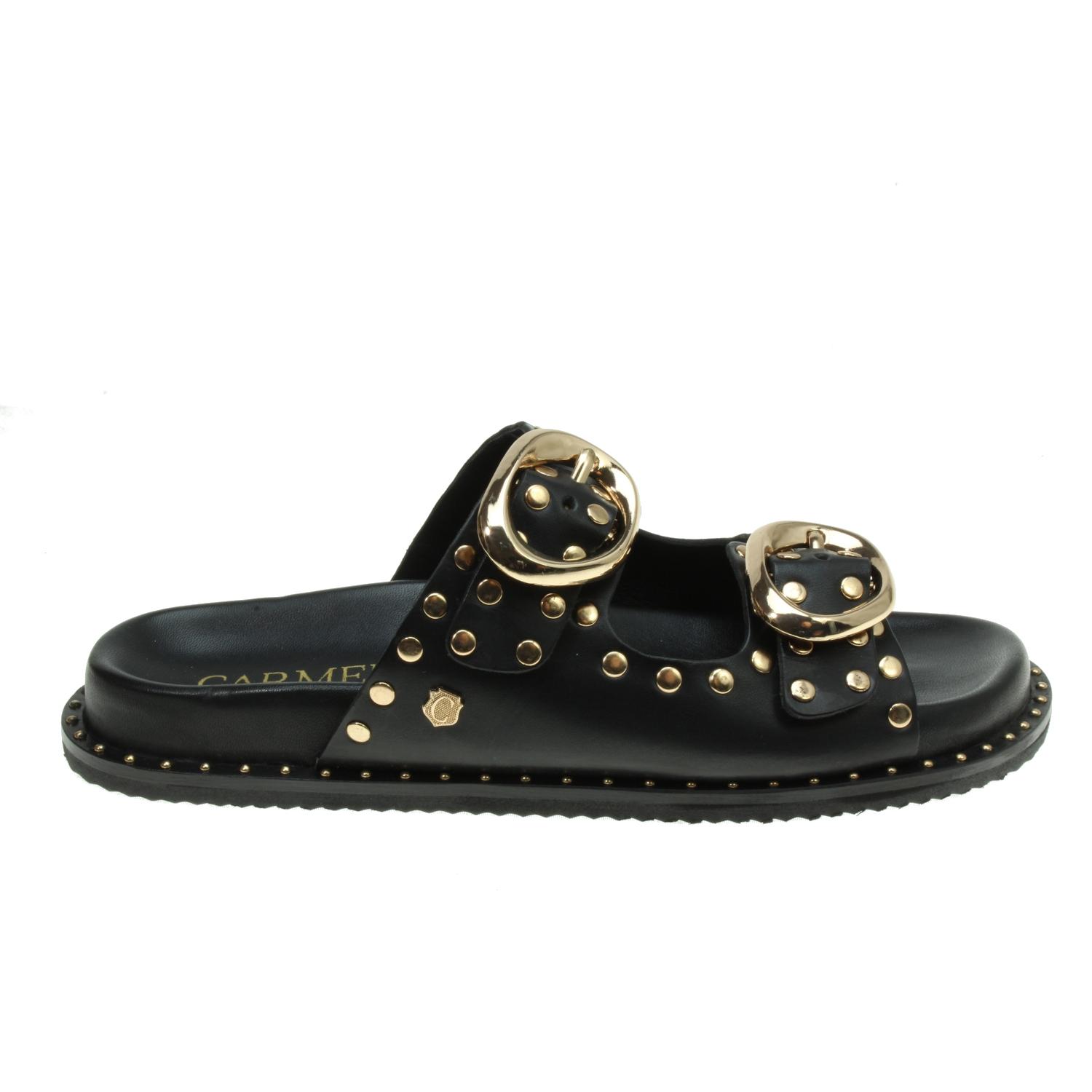 Carmela mod. 163056 - Sandalien en piel tipo Bio de hebillas con tachas metalicas