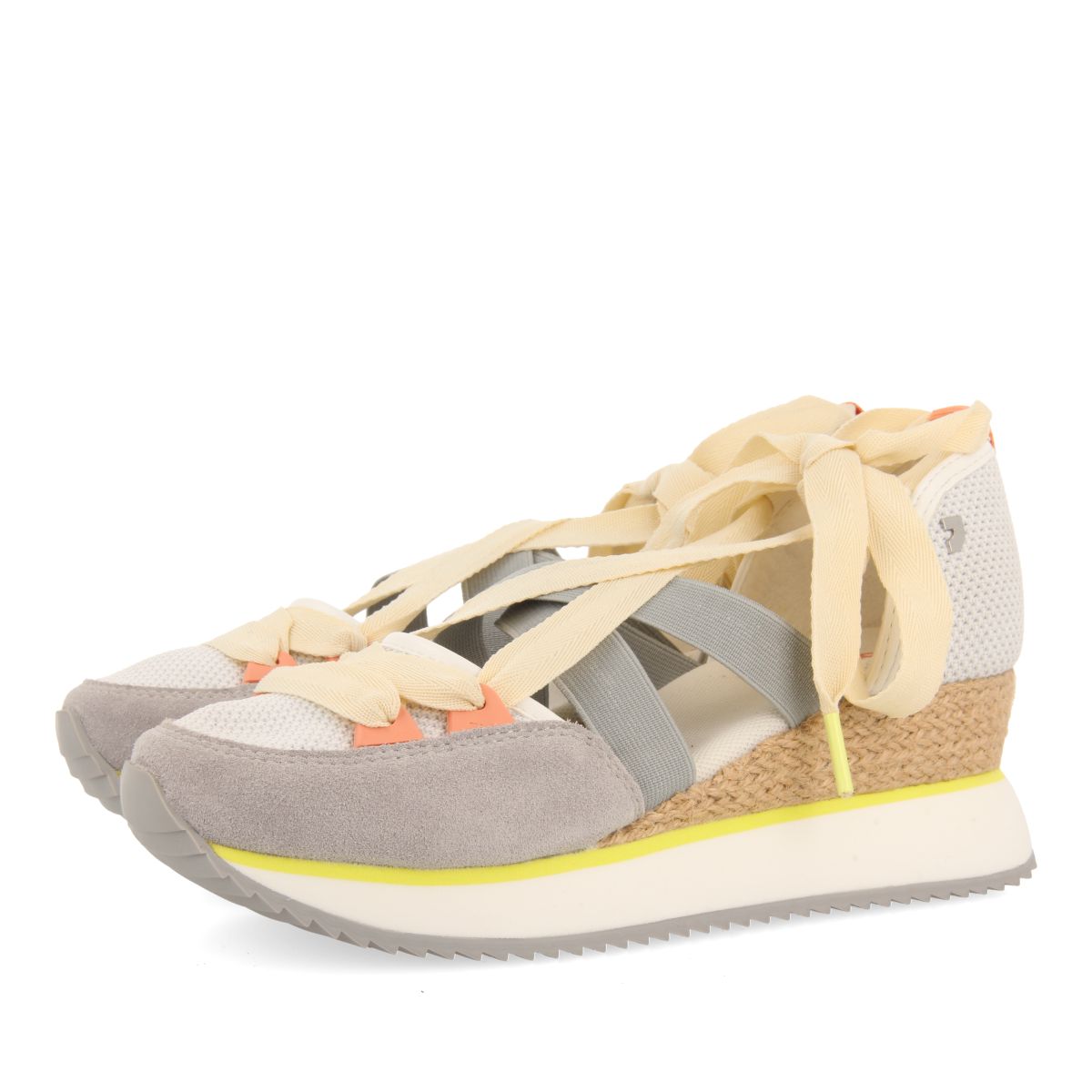 Gioseppo Samobor - Zapatilla Abiertos Blancos Cuña 5.5cm