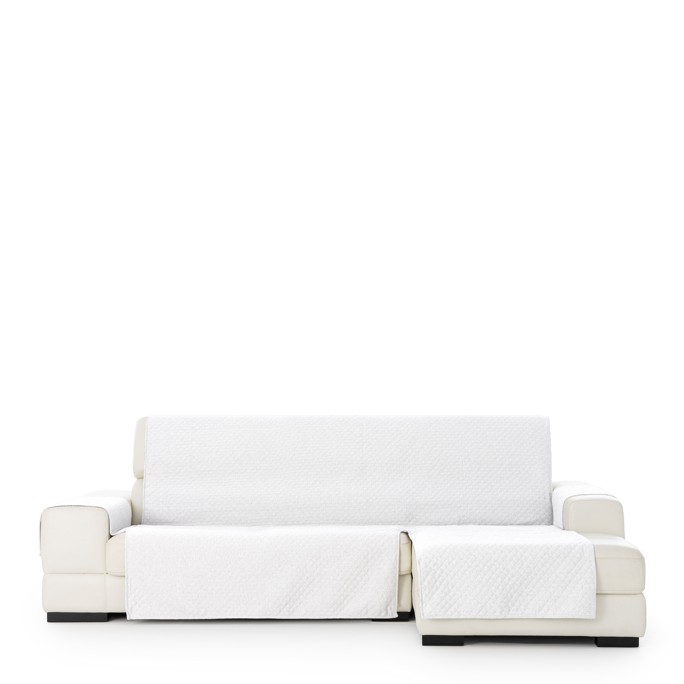Funda de sofa chaise longue m/3 silver derecha (Mirando de frente) c/0 extra, Tamaño extra derecha, 170x310x110cm, Fábricada en España