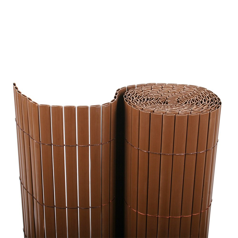 CAÑIZO DE PVC MARRÓN ESPECIAL DOBLE CARA CHOCOLATE MUY RESISTENTE | PARA DECORACIÓN Y PRIVACIDAD EN BALCONES, PATIOS, TERRAZAS  Y VALLAS