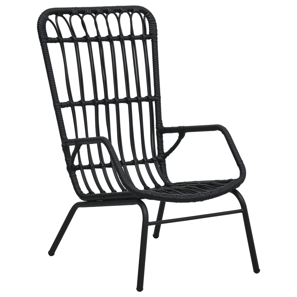 vidaXL Silla de jardín de ratán sintético