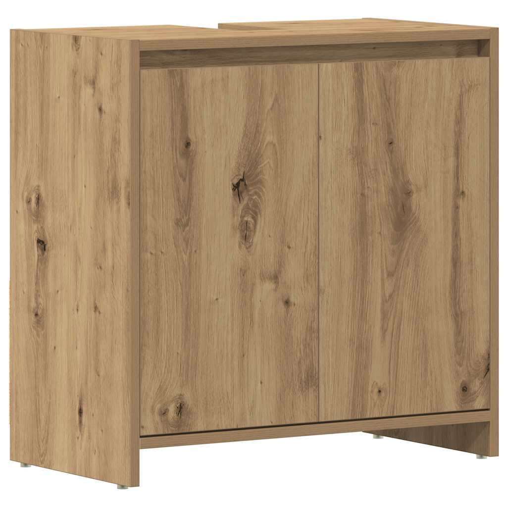 vidaXL Mueble de lavabo de baño madera roble artisan 60x33x60 cm