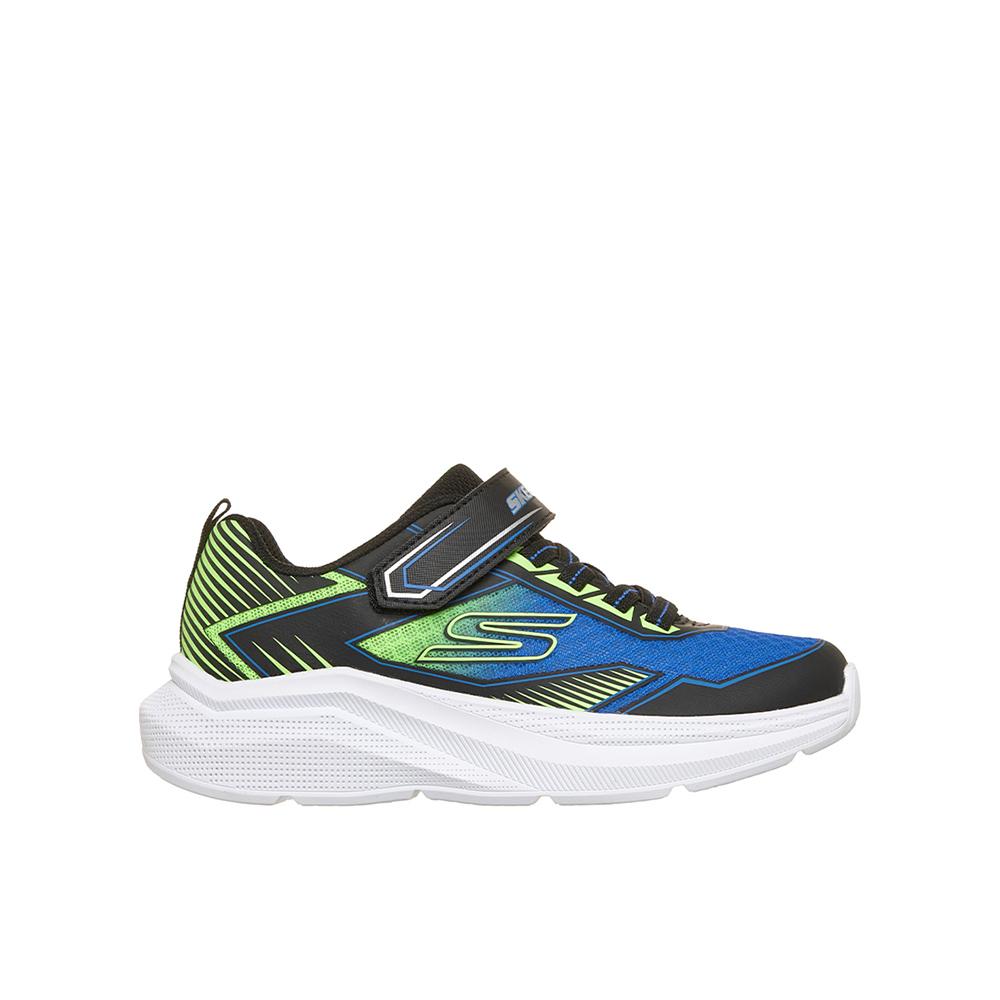 Skechers Zapatillas de Niño Microspec Velocity modelo 404127L_BBLM en color Azul con velcro 88963