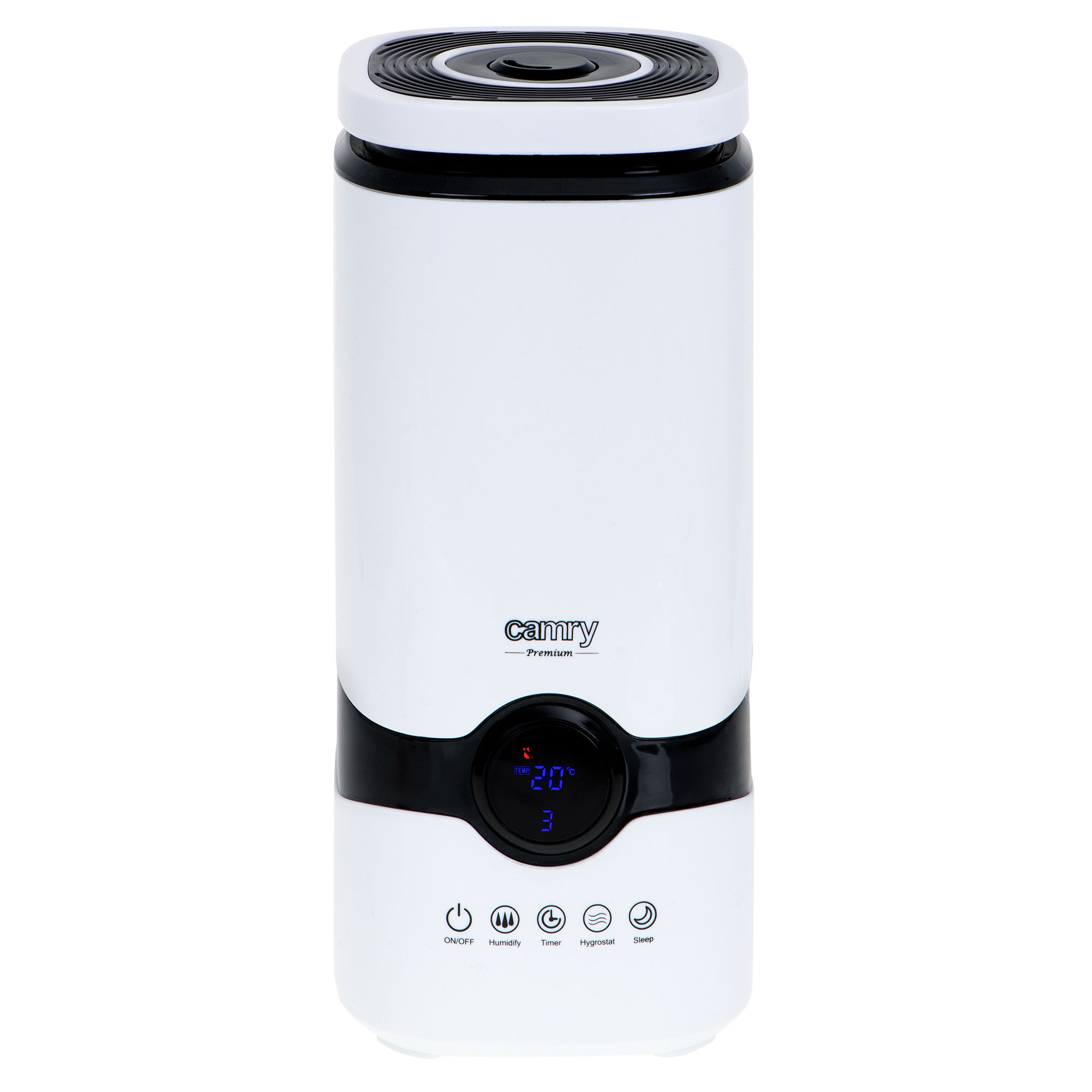 Camry CR7964 Humidificador de Aire Ultrasónico, Difusor Aceites Esenciales, 300 ml/h, 4,2L, Mando Distancia, 25W, Blanco