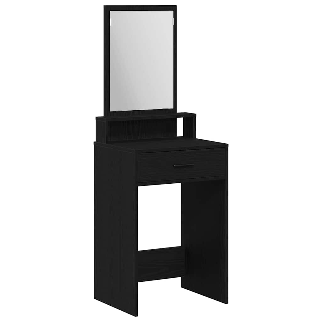 vidaXL Mesa Tocador Roble Negro 50 x 41 x 140 cm Madera de ingeniería
