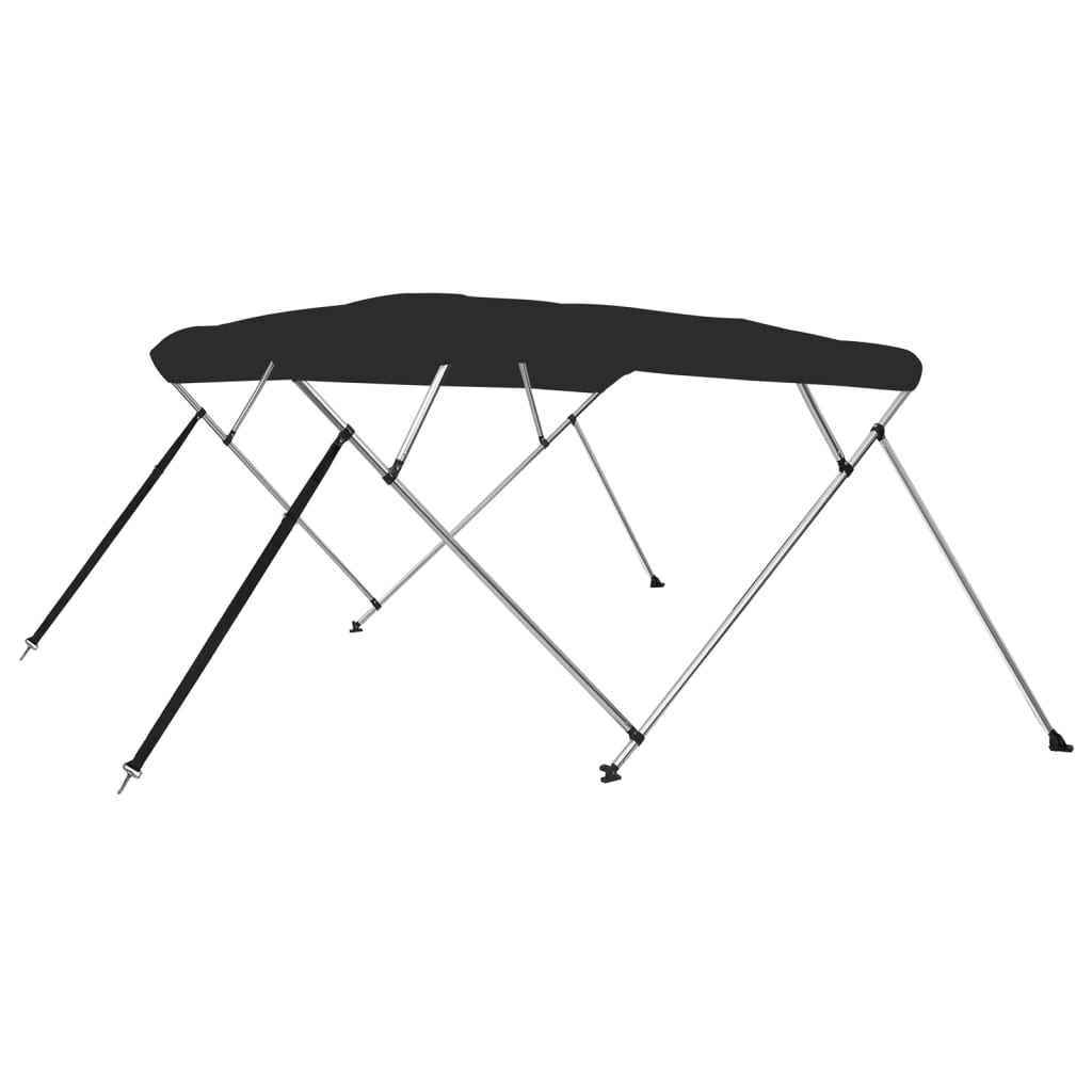 vidaXL Toldo Bimini de 4 Arcos Capota para Barco Cubierta Protección UV Color Gris,  Negro, y mas