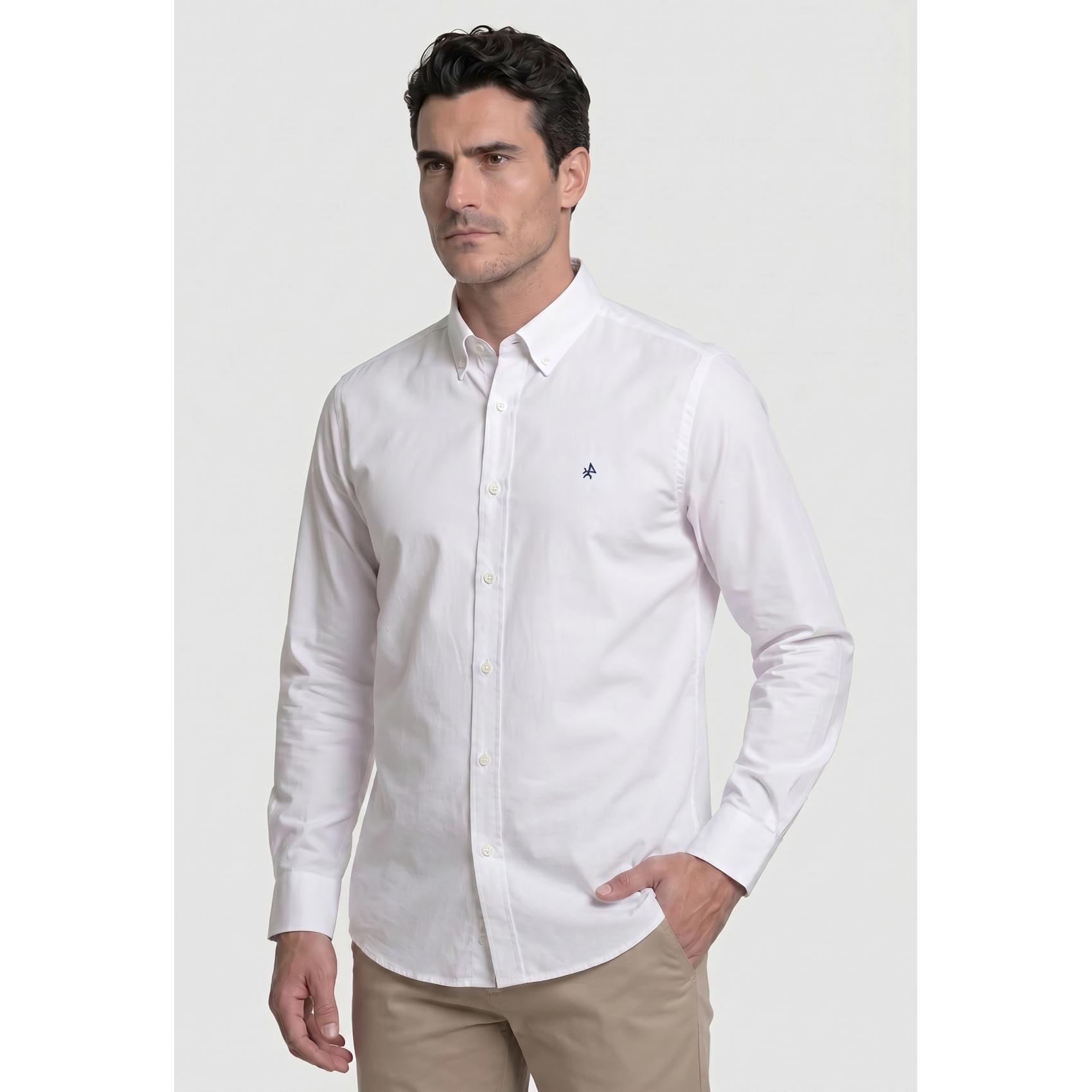 Camisa Valecuatros clásica color blanco