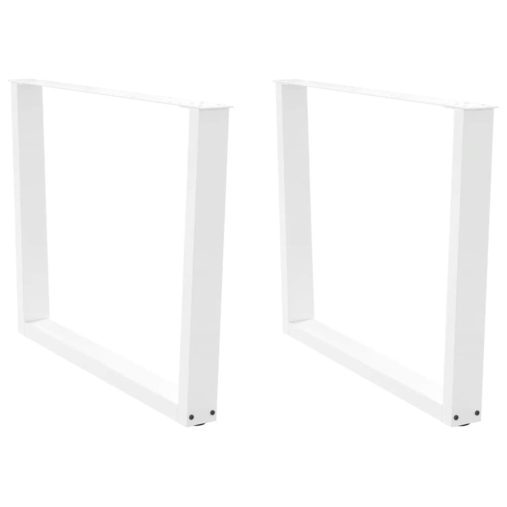 vidaXL Patas para mesa de comedor en forma de V (2 unidades) 100 x (72-73,3) cm, acero