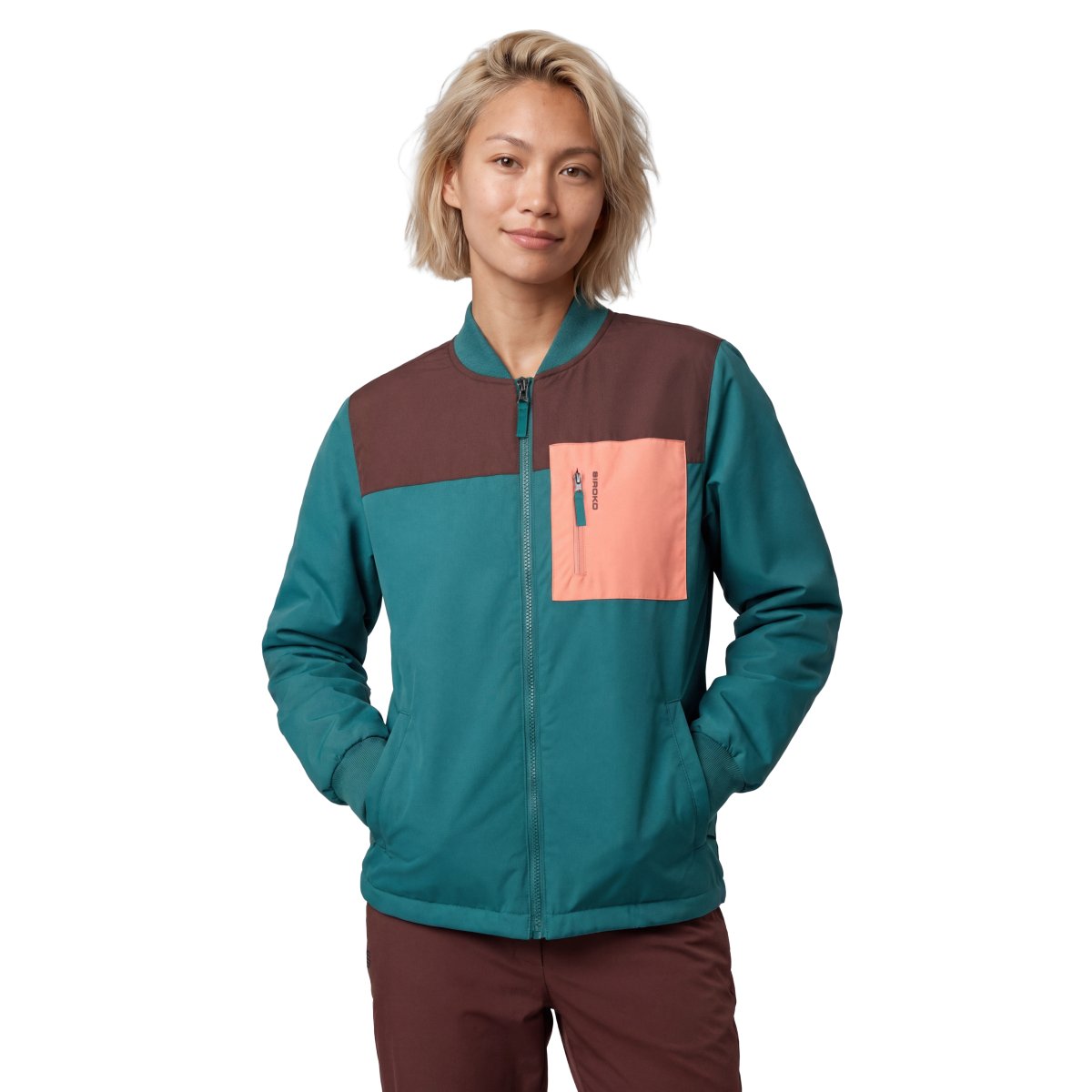 SIROKO - Chaqueta bomber insulada de Montaña para Mujer Siroko Sarek-W Blue_