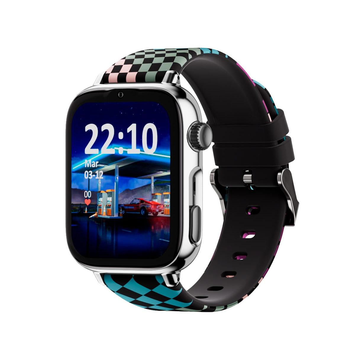 SaveFamily SaveWatch Plus 2 Plata con correa de silicona Loop / Smartwatch 4G para niños