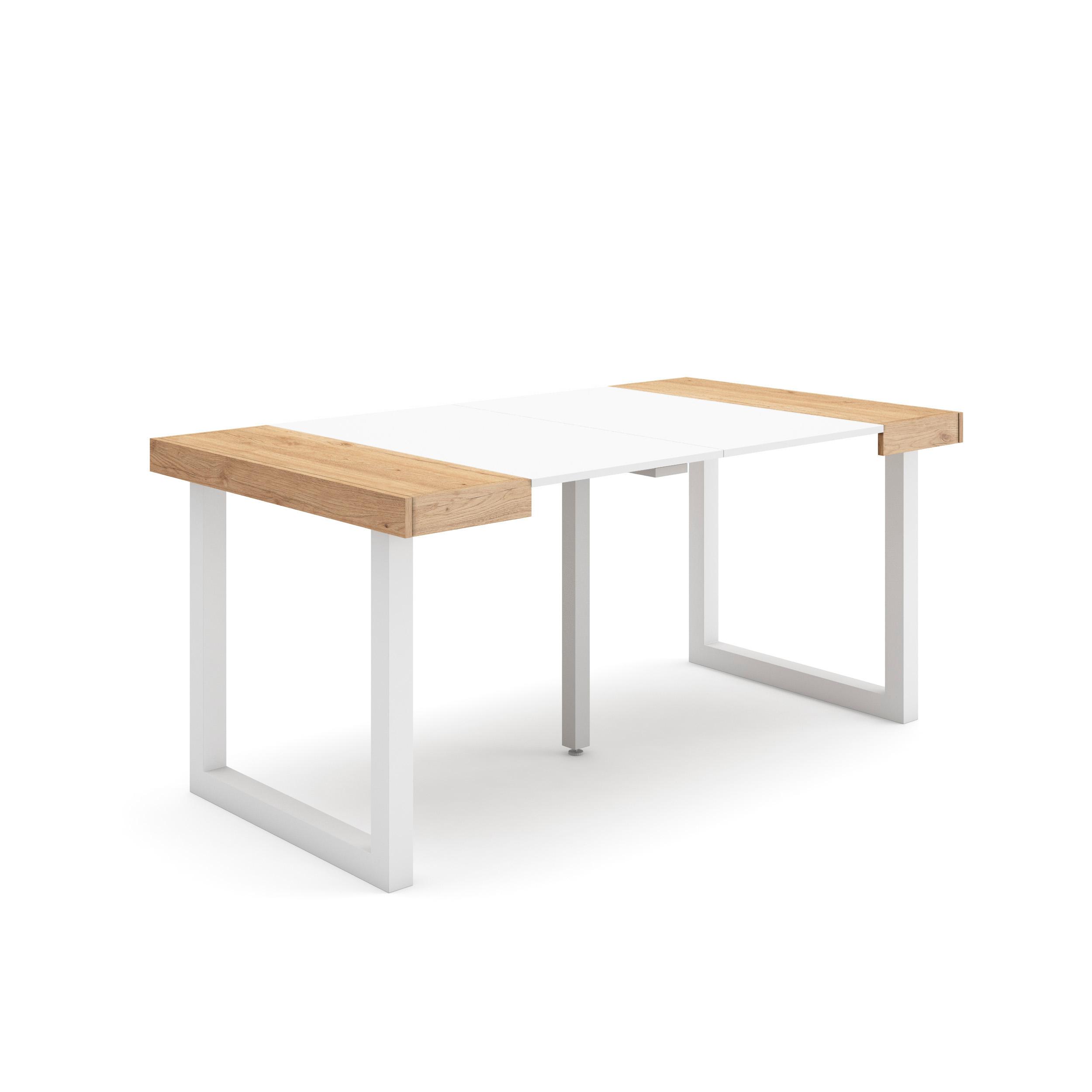 Skraut Home, Mesa Consola Extensible, Mesa Auxiliar, Tapa, 58/160x90x73cm, Práctica y Versátil, Varios colores disponibles