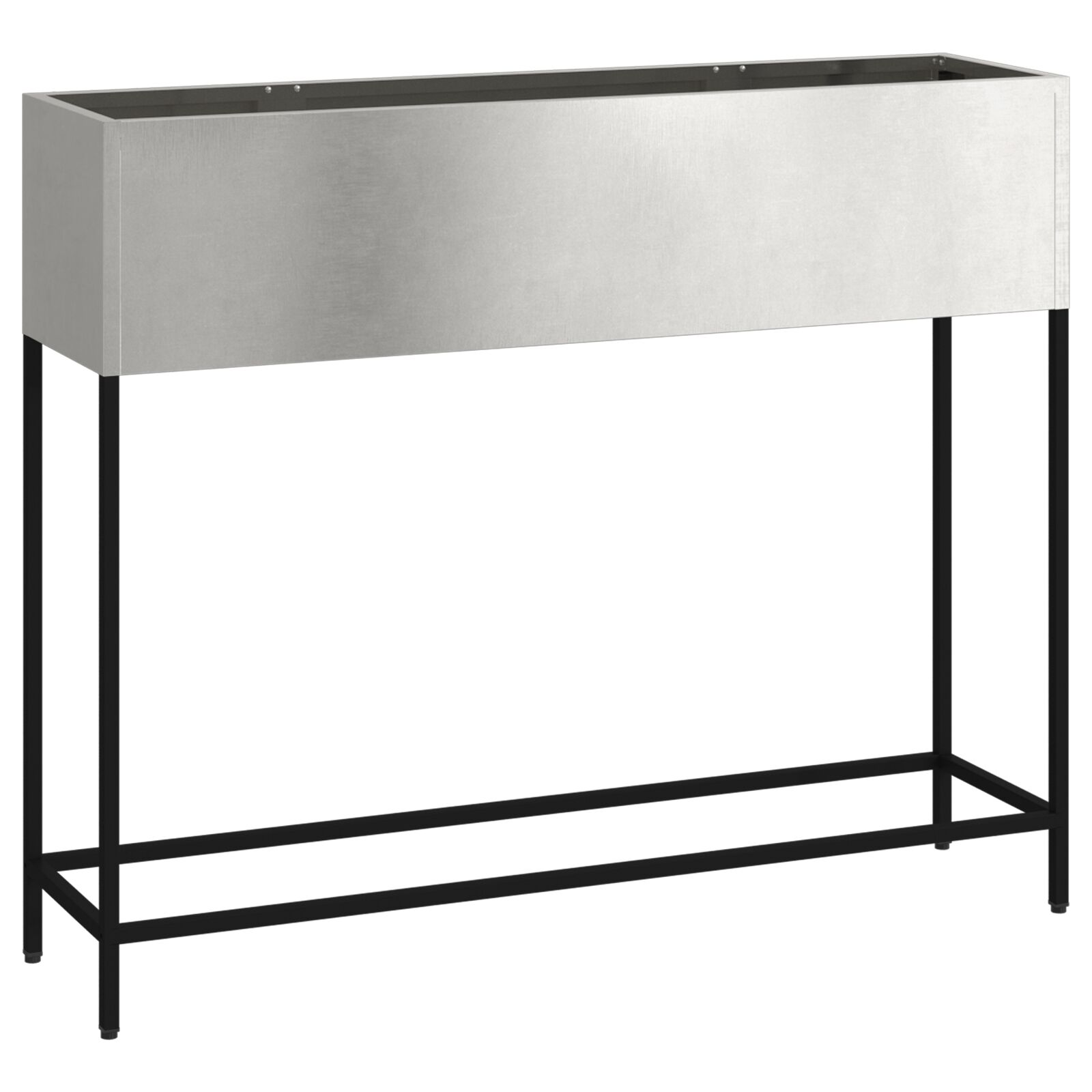 vidaXL Jardinera Elevada 100x26x82 cm Acero Inoxidable