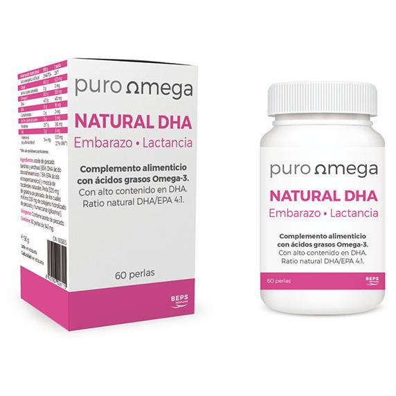 Puro Omega Natural Dha Embarazo Lactancia 60 Perlas