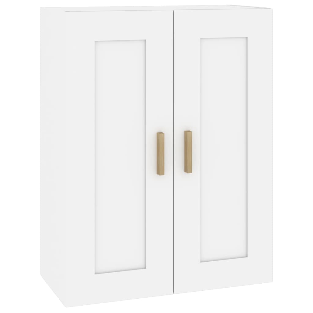 vidaXL Armario pared madera contrachapada 69,5x32,5x90cm Blanco, Negro, Roble Sonoma Mueble Almacenaje Estantería para Oficina, Estudio, Dormitorio Estantería/Librería/ mueble de Almacenamiento