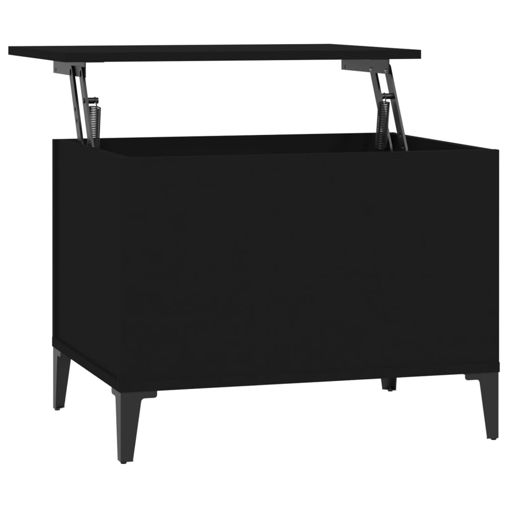Vidaxl Mesa de Centro Madera Contrachapada 60x44,5x45 Cm - Blanco/Negro