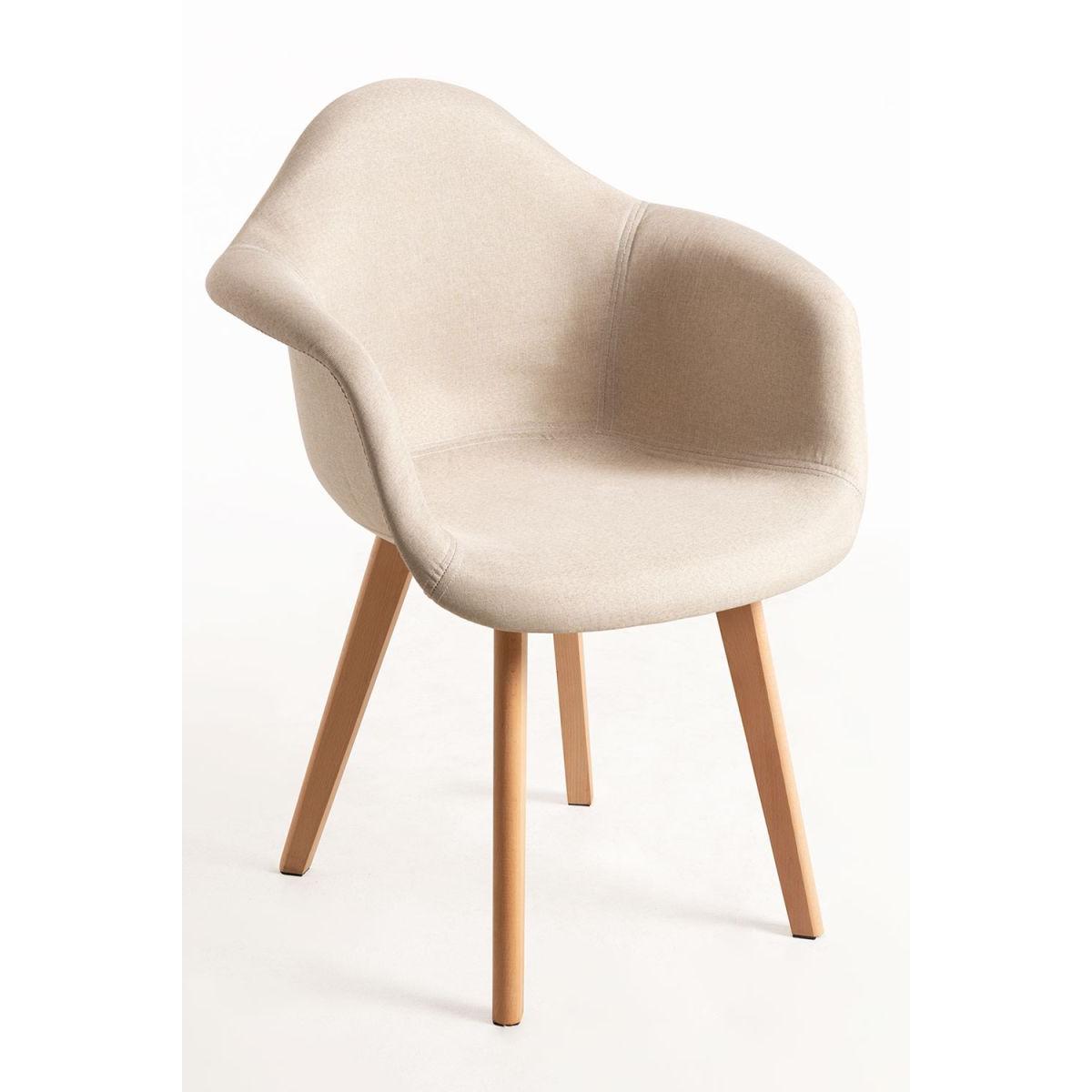 Regalos Miguel - Packs Sillas Comedor - Pack 2 Sillas Belu Tela - Beige
