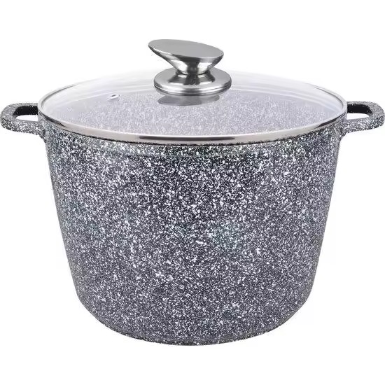 Olla Cacerola con Recubrimiento Antiadherente - 24/28 CM de Diámetro - 6,2/10 Litros de Volumen - Cocina como un profesional - Apta para todo tipo de Cocinas, vitro, inducción y fuego