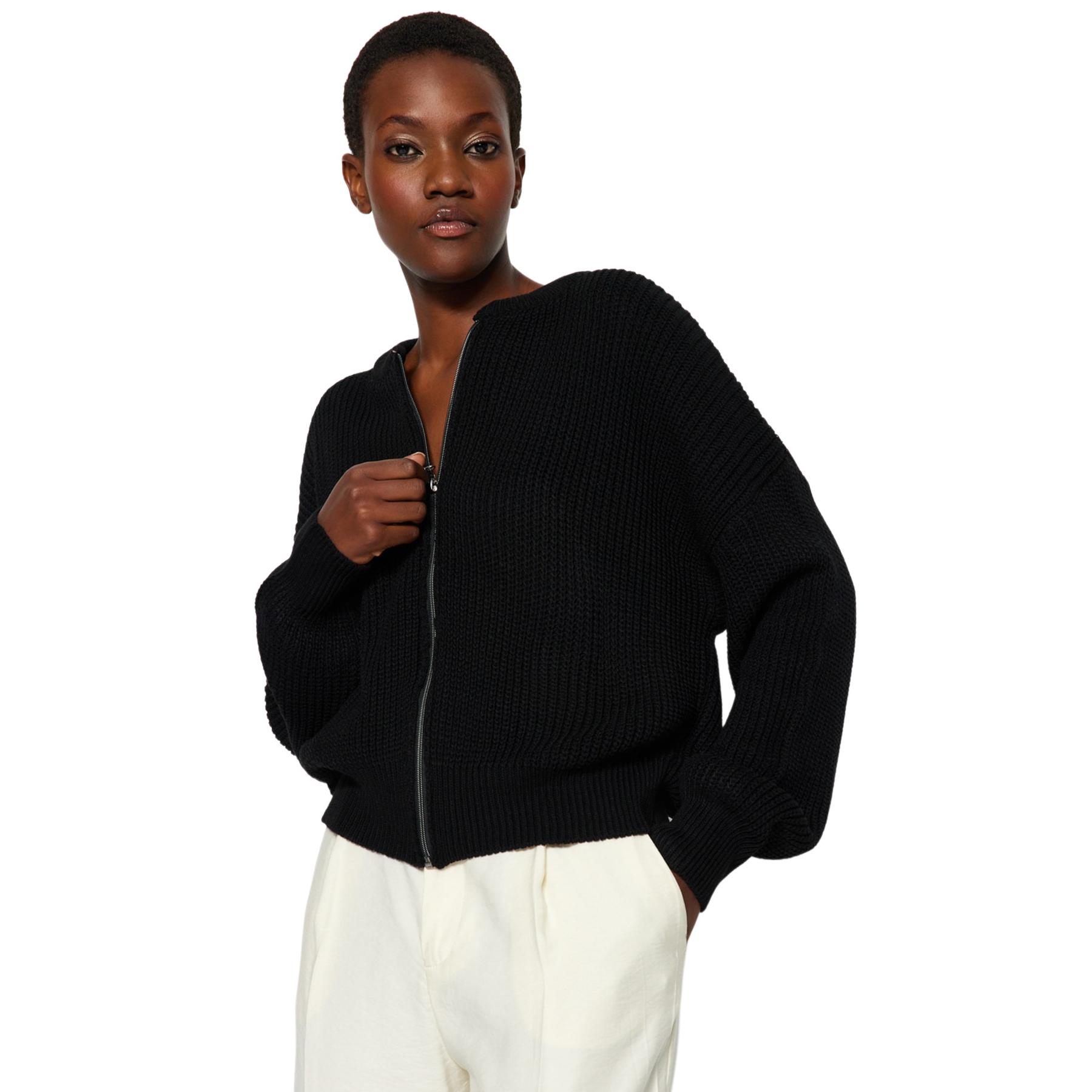 Trendyol Mujer Negro Cárdigan De - Moda Femenina Mediano