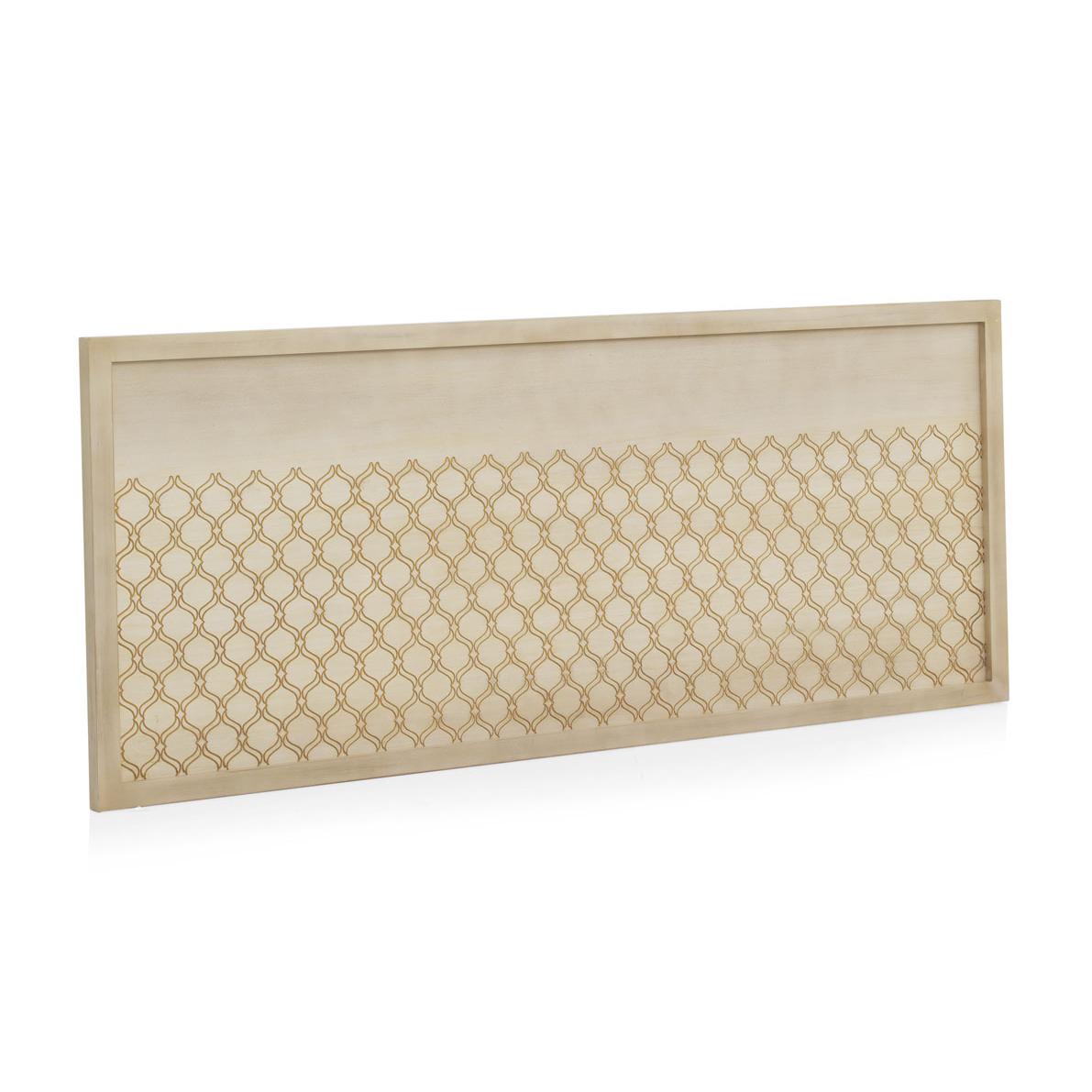 Cabecero Chapado Roble Acabado Marfil 145X60 El mejor complemento para tu hogar. Fijalo
